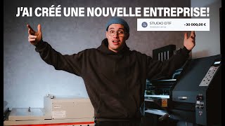 3 mois pour créer mon entreprise Cette technique dimpression va vous changer la vie📈⏱️ [upl. by Wrennie89]