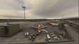 MSFS2020 Edinburgh to Gatwick on VATSIM with TCAS Alert on base [upl. by Berrie805]