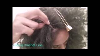 How to Hiding Crochet Braid Line [upl. by Domenech]