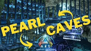 ARK ASCENDED  How to Build The Island Pearl Caves bigmidsmall in the NEW Ark  PvP  2023 [upl. by Yelreveb]