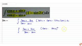 intcosxsinxcosxsinx1sin2xdx [upl. by Nosam]