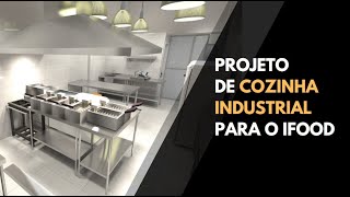 Como fazer um projeto de cozinha industrial pequena  hamburgueria para o IFood [upl. by Skcirdnek]