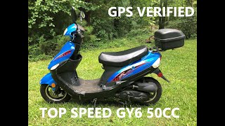 Top Speed of 50cc Scooter with GPS [upl. by Haronid]