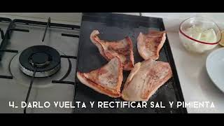 Receta fácil y rápida en la plancheta Matambrito de cerdo [upl. by Britney]