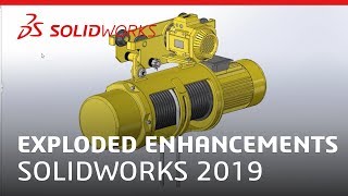 Exploded Enhancements  SOLIDWORKS 2019 [upl. by Goddard]