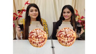 PIZZA amp PEPSI EATING CHALLENGE  Pizza Eating Competition  Himmi styles [upl. by Oralle]