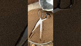 Can This Silver Scissors Really Be Used satisfying diecasting diy [upl. by Ydnor110]