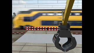 Collisions and derailment Voorschoten [upl. by Ardelis]