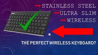 BEST WIRELESS KEYBOARD UNDER 20 Arteck Wireless Keyboard Review [upl. by Anialeh]