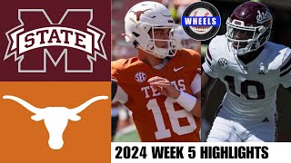 1 Texas vs Mississippi State  Full Game Highlights  2024 College Football Highlights [upl. by Miun927]