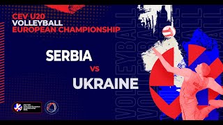 SERBIA 🆚 UKRAINE 30 CEV U20 European championship 2024 [upl. by Neelcaj]