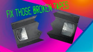 How To Repair A Broken Video Tape [upl. by Eiznekam]