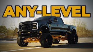 Black amp Yellow 2024 Ford F450 Platinum w AnyLevel Lift Kit [upl. by Acsicnarf]