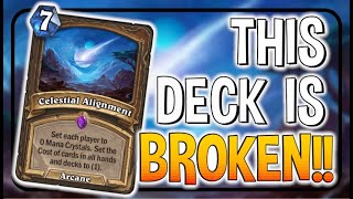 Celestial Druid THIS DECK IS BROKEN  Hearthstone  Forged in the Barrens [upl. by Honebein]