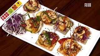 Canapes Recipes  Quick and Easy Recipes  Tasty Snack  Veg Quick Recipe  Peanut amp Tofu Canapes [upl. by Ellerey]