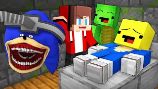 JJ and Mikey Shapeshift to Evil SHIN SONIC Exe in Minecraft  Maizen [upl. by Amitarp417]