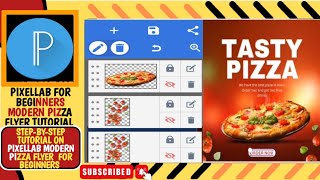 How to Design a Pizza Flyer in Pixellab StepbyStep GuideCreate EyeCatching Pizza Flyers Pixellab [upl. by Landers]