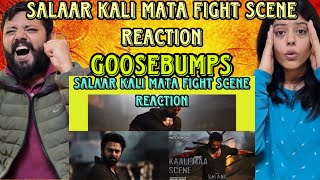 SALAAR MOVIE KALI MATA FIGHT SCENE REACTION  PRABHAS  PRITHVIRAJ  PRASHANTH NEEL [upl. by Prem305]