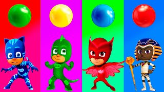 Wrong Colors Puzzles Pj Masks  Jugando y Aprendiendo los Colores con Pj Masks  Juegos para Niños [upl. by Ahsital927]