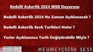 Bedelli Askerlik 2024 Ne Zaman Açıklanacak   Mehmetçiğin Sesi [upl. by Vassaux]