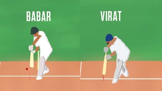 Babar Azam or Virat Kohli Whose cover drive do you prefer [upl. by Alyssa]