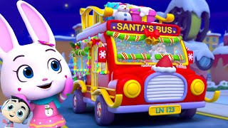 Christmas Wheels On The Bus  More Merry Christmas Songs for Kids [upl. by Nodnil676]