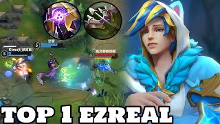 Wild Rift Ezreal  Top 1 Ezreal Gameplay Rank Grandmaster [upl. by Rehposirhc876]