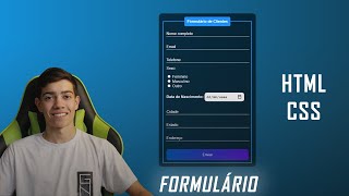 APRENDA como criar um FORMULÁRIO com HTML e CSS [upl. by Naima434]