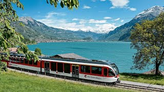 Switzerland Train Travel Bern  Interlaken  Lauterbrunnen [upl. by Nevah]