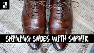 How To Shine Shoes Using Saphir [upl. by Eyak793]