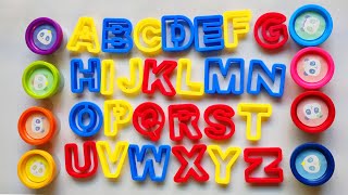 Learn Abc With Play Doh  Create amp Learn with Play Doh Alphabets  Toddler Learning video abcd [upl. by Ecirtael]