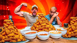 تحدي ٢٠٠ حبة وينجز بالصوصات 🍗 Wings Challenge 200 Pieces [upl. by Persas]