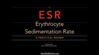 Erythrocyte Sedimentation Rate ESR [upl. by Anesuza]