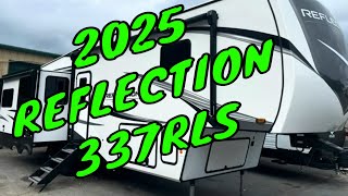 NEW 2025 GRAND DESIGN REFLECTION 337RLS 5TH WHEEL Dodd RV KING BED ISLAND KITCHEN SOLAR WALKTHROUGH [upl. by Ahsikal919]