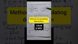 Methods of Depreciation  Depreciation chapter of class 11 bcom shorts youtube depreciation [upl. by Isahella]