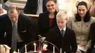 Christening of Prince Sverre Magnus Norway 2006 [upl. by Airednaxela]