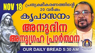 നവംബർ 18  കൃപാസനം അനുദിന അനുഗ്രഹ പ്രാർത്ഥന  Our Daily Bread പ്രത്യക്ഷീകരണത്തിന്റെ ഇരുപതാം വർഷം [upl. by Cozza901]