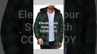 COOFANDY Mens Flannel Shirt Jacket Warm Quilted Lined Hooded Long Sleeve Plaid Shirt Jackets [upl. by Nassah]