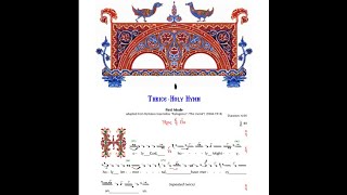 Trisagion Hymn mode 1 EnglishGreek [upl. by Netsyrc835]