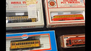 Vintage Ho Scale Trolley Lot [upl. by Rhys]