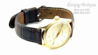 14k Rolex Oyster Perpetual 1005 1965 [upl. by Yllas]