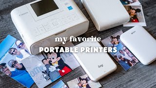 PORTABLE PHOTO PRINTERS comparing my 4 of my current printers [upl. by Namialus]