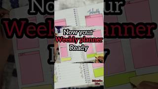 DIY Weekly planner  Helps to Keep tracking the tasks for a week [upl. by Abihsot722]