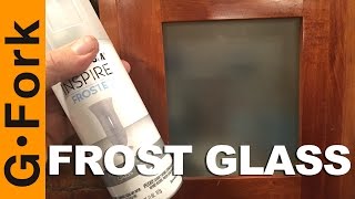 Frost Your Doors and Windows  Frosted Glass Spray Paint How To  GardenFork [upl. by Towne]