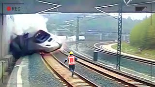 Biggest Train Collisions and Mistakes Caught On Camera [upl. by Naujtna]