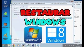Cómo RESTAURAR Windows 7 y 8 a estado de FÁBRICA  bien fácil [upl. by Annie]