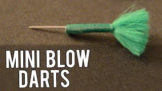 How to Make Mini Blow Darts From The Tips of Shoe Laces [upl. by Latoya]