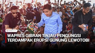 Wapres Gibran tinjau pengungsi terdampak erupsi Gunung Lewotobi [upl. by Brag]