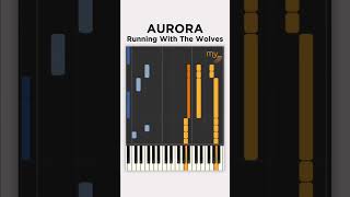 Running with the Wolves Aurora  Piano tutorial [upl. by Abeu]