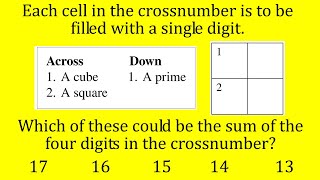 JMC 2023 q20 UKMT Junior Maths Challenge [upl. by Airtina]